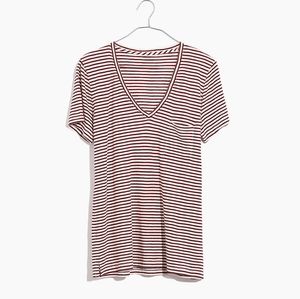 Madewell | Whisper Cotton V-Neck Pocket Tee XXS
